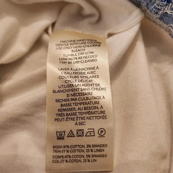 Anthropologie Sleeveless Ruched Ruffled Tee M‎ Coquette Western Coastal Cowgirl - Picture 12 of 14